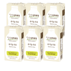 [메가마트]매일 상하목장 유기농 멸균 우유 200ml*6, 200ml, 6개