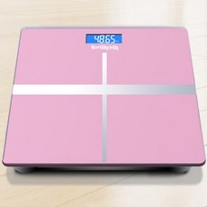 스마트 체중계 와이파이 디지털 체중 기계 범위 0-180kg 체중 규모 강화 유리 욕실 규모 온도 디스플레이, 분홍