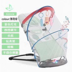 아기흔들의자 신생아 요람 블라썸즈 전동 침대 자동 수면 베이비 안락 재우기 바운서, 23. 그린(모기장 음악 장난감)