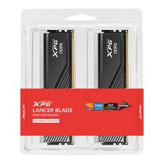 [ 32GB(16Gx2) ] ADATA XPG DDR5-6000 CL30 블랙 LANCER BLADE RGB, 블랙패키지