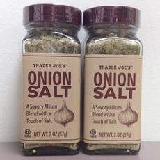 [미국직구/무료배송] 트레이더조 어니언 솔트 시즈닝 1+1 Trader Joe's Onion Salt Seasoning 2oz (57g) 2개