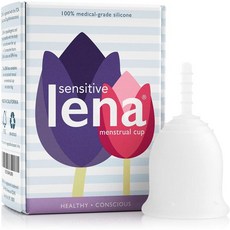 [미국 직구] Lena 여성 생리컵 Small Clear, 상세참조