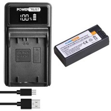 PowerTrust NP-FC11 NP-FC10 배터리 및 충전기 소니 사이버 샷 DSC-P10 DSC-P8L DSC-P9 DSC-P7 DSC-P2 DSC-P3 DSC-P5 DS, 1) 1 Battery 1 Charger, 1개