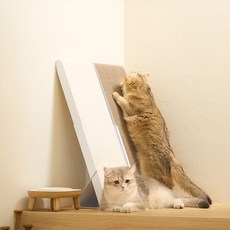  [두잇] 고양이 수직 스탠딩보드+화이트 롱 스크래쳐 세트, 프레임 1개+롱 화이트 1개, 선택:프레임 1개+롱 화이트 1개, 프레임 1개+롱 화이트 1개 