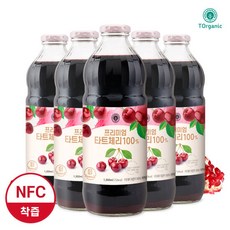 [투오가닉]프리미엄타트체리 주스 100% 착즙원액 1000ml 5병+1병, 1L, 10개