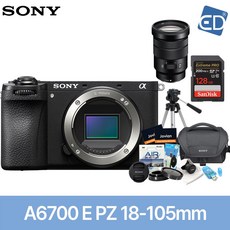 소니정품 A6700 / ILCE-6700 미러리스 카메라 /ED, 11 소니A6700+PZ18-105mm+128G풀패키지