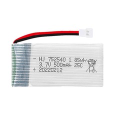 시마 올칩 3.7V 500mAh 드론배터리 소형 RC 쿼드콥터 예비용 교체 부품 SYMA X5C X5S K200 K300, 1개, (X5C) 3.7v 500mah(MOLEX)