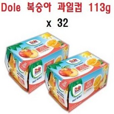 Dole 복숭아 과일컵 113g x 32