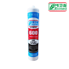 수달 에코씰 동양실리콘 Ecoseal 600 외장용 실리콘 투명 백색 회색 흑색 밤색, 1개