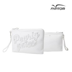  파리게이츠 골프여성 로고 스터드 클러치백 P_521B5BG658_WH, F, WH 