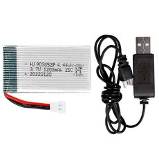 올칩 드론 배터리 3.7V 1200mAh USB 충전기 포함 세트 SYMA X5 X5C X5S 호환 부품, 1개, (X5C) 1200mah1개+USB충전기1개 1개, (X5C) 1200mah1개+USB충전기1개