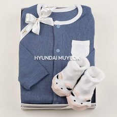 [현대백화점][에뜨와HT] (2종출산선물)조이슬림우주복 BLUEx카미양말 (07O517513C)