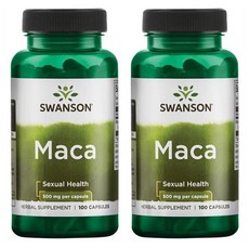 스완슨 마카 500mg 100캡슐 X 2통 Swanson 풀 스펙트럼 Maca, 100정, 2개