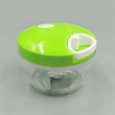 미니 수동 식품 분쇄기 프로세서 고기 마늘 다지기 회전 야채 양파 커터 주방 도구, Green, 1개
