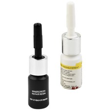 실용적인 긴 균열 수리 액체 세트 앞 유리 수리 솔루션 2 병 3ml/병 자동차 수리 도구, [01] 2 Bottles, 1개