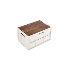Nordisk 노르디스크 폴딩박스 x 던킨 캠핑 수납박스 테이블 50리터, 50L, 보관함 (목판 포함) * 1