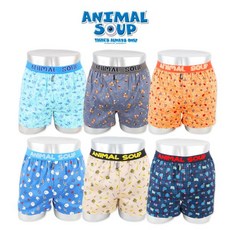 애니멀숩ANIMALSOUP 애니멀숩 20FW 트렁크 6종세트/면100% 60수주자직