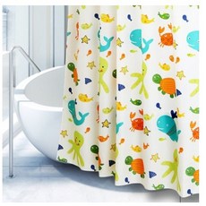동물샤워커튼