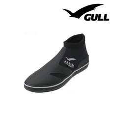 GULL 걸 다이빙부츠 데크 솔 숏 부츠 GA-5649, 블랙