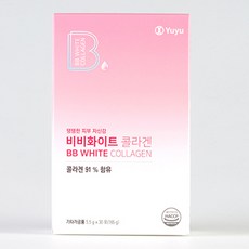 유유제약 BB화이트콜라겐 30포(30일분) 프랑스산 콜라겐5000mg+비타민C B, 3박스, 30포