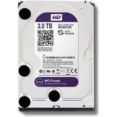 하드디스크 HDD 추가 웨스턴 디지털 퍼플 3TB 보안 감시 하드 디스크 드라이브 5400RPM 클래스 SATA 6Gb/s 64MB 캐시 3.5인치 WD30PURX 구 버전 갱, 3 TB_Old Generation Surveillan - wd30purx