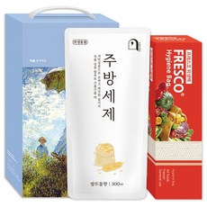 생활의쉼표 세제 위생용품 선물세트 19호 (위생백 50P + 곡물 주방세제), 1개