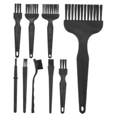 8pcs 전기 페이스 면도기 키보드 청소 브러시 교체 트리머 블랙 PP, 1개