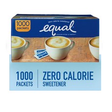 Equal 이퀄 제로 칼로리 스위트너 설탕 대체 감미료 1kg 1000개입