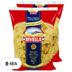 디벨라 파르팔레 파스타, 500g, 6개