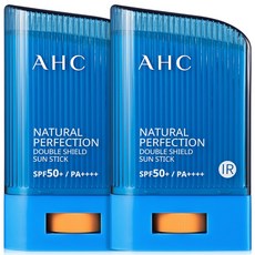 AHC 내추럴 퍼펙션 더블 쉴드 선스틱 SPF50+/PA++++, 22g, 2개