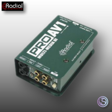 RADIAL ProAV1 패시브 DI-BOX 레디알 패시브 멀티미디어 다이렉트 박스 - 멀티미디어박스