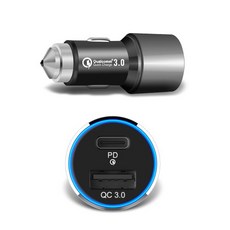 디씨네트워크 레베카 차량용 퀄컴3.0 듀얼 USB PD포트 고속충전기 시거잭 DC-X6, 단품없음, 선택완료
