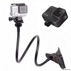 GOPRO HERO 8 플랙시블 클램프 마운트 구스넥 집게leminine101116바이올렛JSH, 상세페이지 참조
