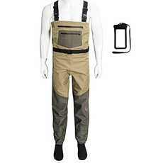 Auscamotek 통기성 플라이 낚시 가슴 Wader StockFoot. (Large), Large