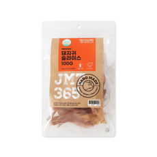 JMT365 돼지귀슬라이스 강아지간식 수제간식, 300g, 1개, 100g - 돼지귀