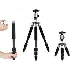 포토프로 프로페셔널 카메라 트라이팟 알루미늄 미니 트라이팟 울트라 콤팩트(볼 헤드 포함) 캐논 니콘 소니 카메라 스마, 단일옵션