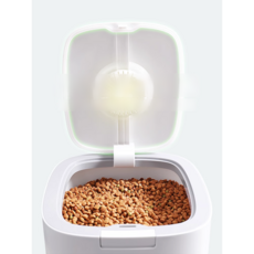 밀폐 반려견 사료 보관통, 5L, 회색, 1개