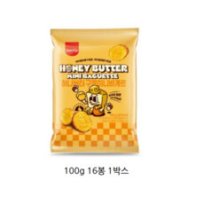 삼립 허니버터 구운 미니 바게트 100g, 16개
