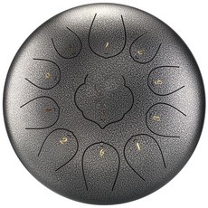 점품 15음 13음색 초보자 정품 스톤 텅 드럼 Handpan, [아동 11음] 빈티지 실버