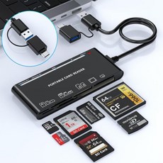 iPhone iPad용 SD 카드 리더 SD/TF USB 3.0 어댑터 포함 5-in-1 라이트닝 뷰어 iPad MacBook용 메모리 리더 Samsung Android 플러그