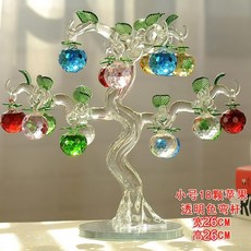 크리스탈 거실 돈줄 새집 장식품북유럽인테리어소품 사과나무 재물을부르는 결혼선물 TV술장, P