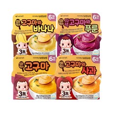 아이배냇 아기 퓨레 떠먹는 고구마 퓨레 4종 90g, 고구마와바나나, 1개 - 아이배냇퓨레