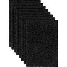 Lubise 고양이 원목 화장실 밴 네스 쓰레기통과 되는 숯 필터 8개 4.5 x 6.5순수성을 위한 인치 교체 활성탄 프리미엄 냄새 F6 젤로이트 에어 블랙 Q1702749, VN Filters, 1개