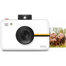 10MP 이미지 센서 장착 코닥 스텝 카메라 즉석 카메라 ZINK 제로 잉크 기술 클래식 뷰파인더 셀카 모드 오토 타이머 내장, 단일옵션