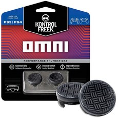 KontrolFreek Omni for PlayStation 4 (PS4) and 5 (PS5) | 2 Performance Thumbsticks Low-Rise Concave B, 블랙