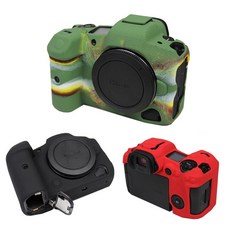 캐논 EOS R5 러버 카메라 커버 스킨 DSLR 쉘 프로텍터 휴대용카메라/비디오 백 용 실리콘 케이스 백, 01 Camouflage
