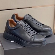 HUGO BOSS 남자 통굽 스니커즈 이니셜 통근 남자 신발