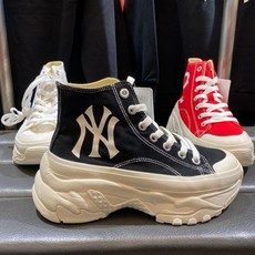 MLB 남여공용 뉴욕양키스 커플 현아 키높이 신발 청키하이 32SHU1011