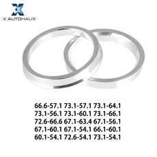 X Autohaux 알루미늄 합금 자동차 허브 중심 링 휠 보어 센터 스페이서 OD 60.1 73.1 72.6mm-ID 57.1 56.1 64.1mm 2 개, 13.60.1-54.1, 13.60.1-54.1