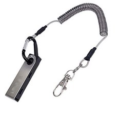 [해외직구]CAMKIX Protection Cable for Ledger Nano S BitcoinCryptocurrency Wallet - Coiled Cord with, One Color_One Size